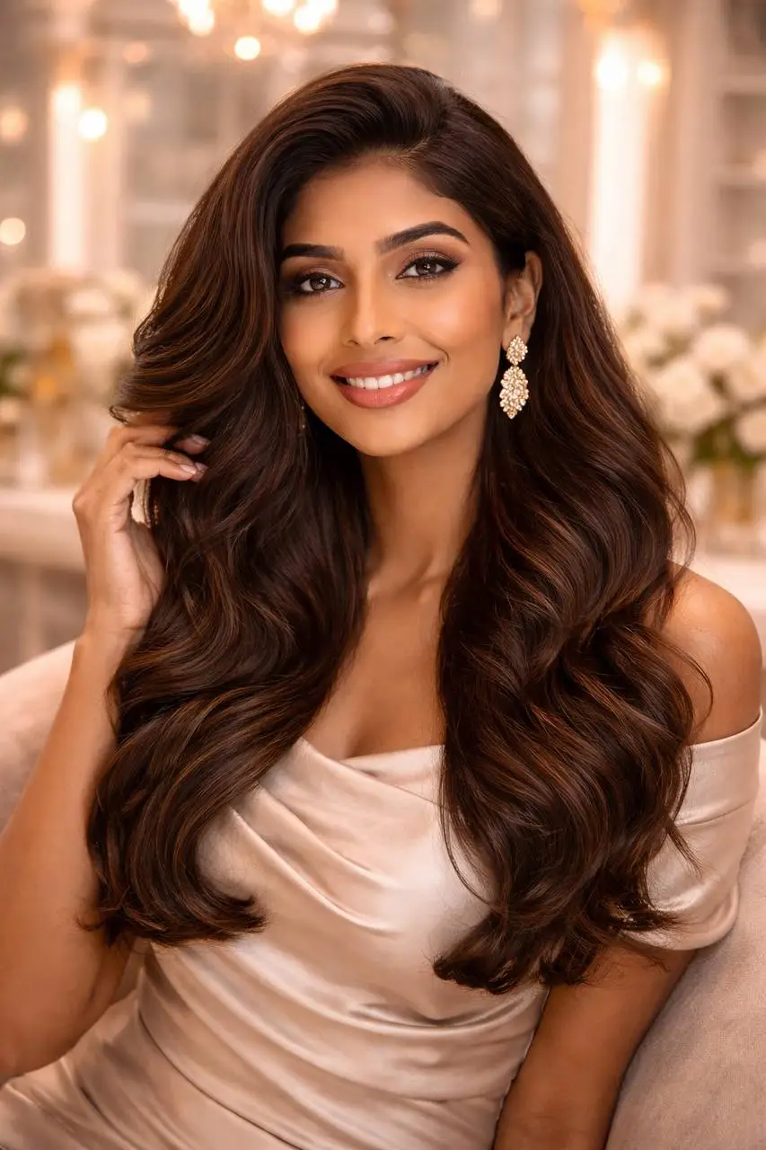 Luxury hair ritual in studio